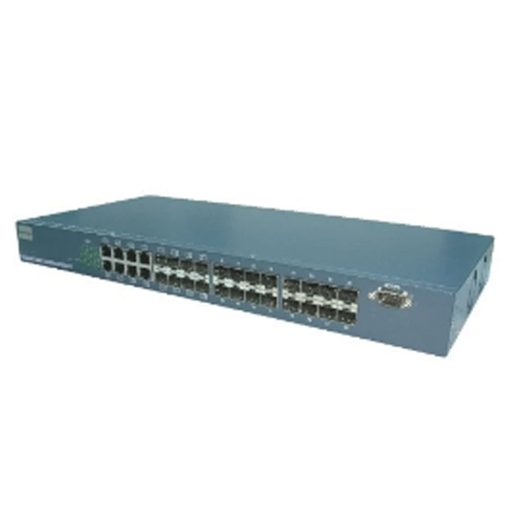 24 Port Gigabit SFP trefjarrofi með mikilli portfjölda