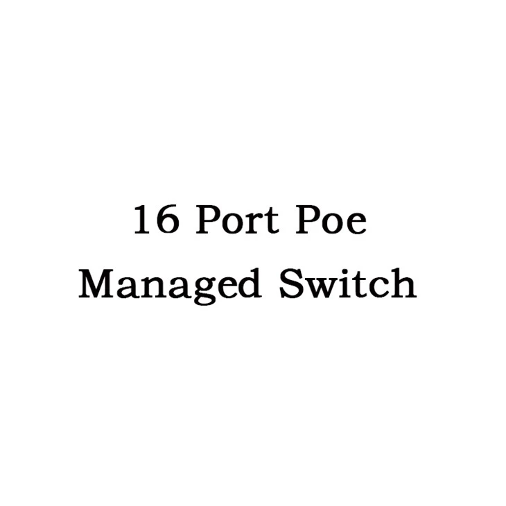 16 Port Poe Stýrður Switch