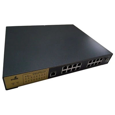 17-Prot Gigabit Management Switch með PoE